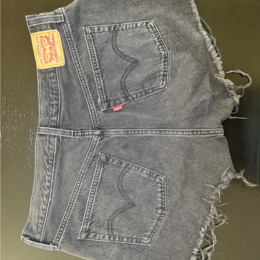 Levi's Black Denim Shorts
